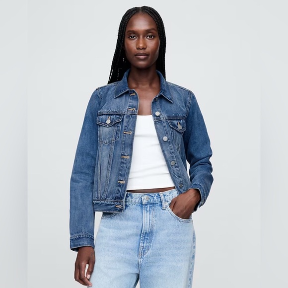 GAP Denim Blue Jacket - Picture 1 of 13